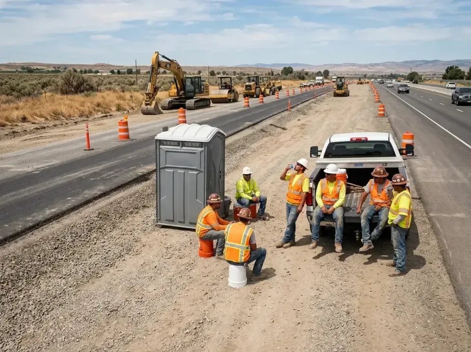 highway-road-construction-crew-007 — frequently asked questions, Porta Potty and Restroom Rentals in Cheney, KS